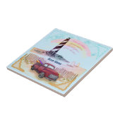 Stormy Lighthouse truck Tegeltje (Zijkant)