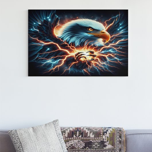Stormy Majesty Eagles Poster