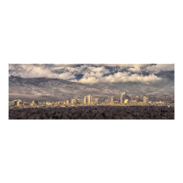 Stormy Morning over Reno Foto Afdruk
