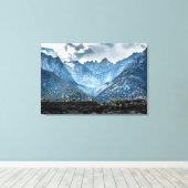 Stormy Mt. Whitney uit Alabama Hills Canvas Afdruk (Insitu (Houten vloer))