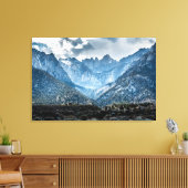 Stormy Mt. Whitney uit Alabama Hills Canvas Afdruk (Insitu (Woonkamer))