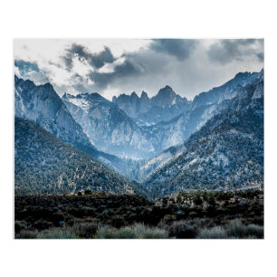 Stormy Mt. Whitney uit Alabama Hills Glossy Perfect Poster