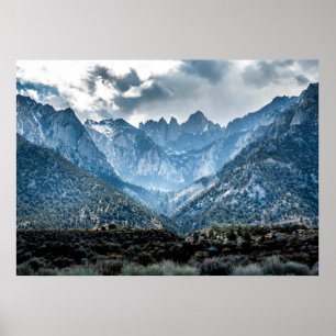 Stormy Mt. Whitney uit Alabama Hills Matte Poster