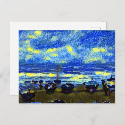 Stormy namiddag briefkaart (Voorkant / Achterkant)