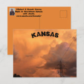 Stormy Night in Hutchinson Kansas Post Kaart. Briefkaart (Voorkant / Achterkant)