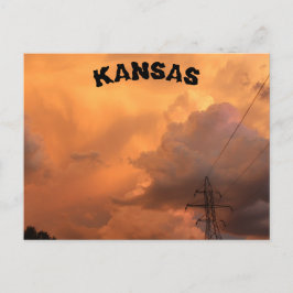 Stormy Night in Hutchinson Kansas Post Kaart. Briefkaart