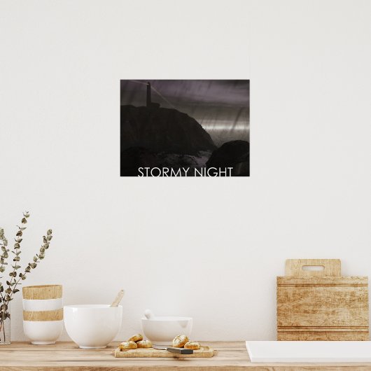 Stormy Night Poster (Keuken)