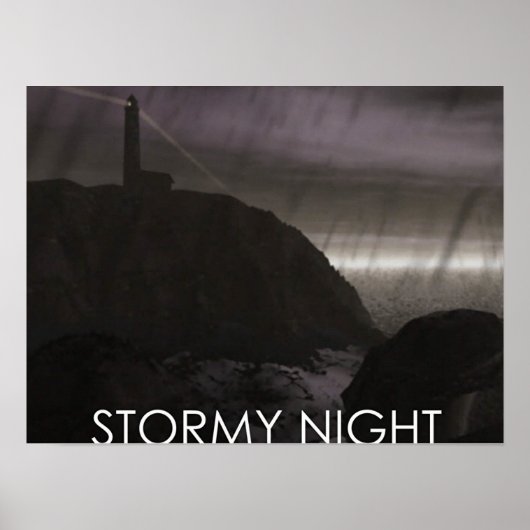 Stormy Night Poster (Voorkant)
