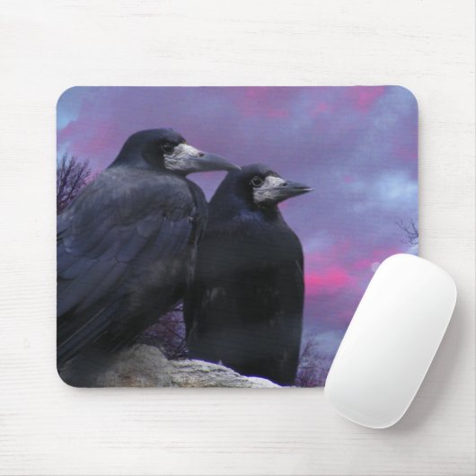 Stormy Night Ravens Muismat (Met muis)