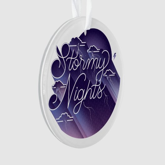 Stormy Nights Acrylversier Ornament (voorkant)