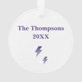 Stormy Nights Acrylversier Ornament (achterkant)