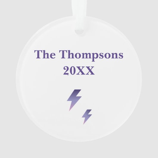 Stormy Nights Acrylversier Ornament (achterkant)