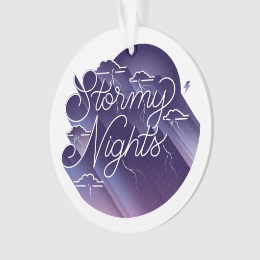 Stormy Nights Acrylversier Ornament (voorkant)