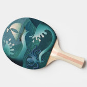 Stormy oceaan tafeltennisbatje (Zijkant)