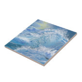 Stormy oceaangolven tegeltje (Zijkant)