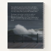 Stormy Ocean Book Hoesje Inspiratie Notitieboek (Achterkant)