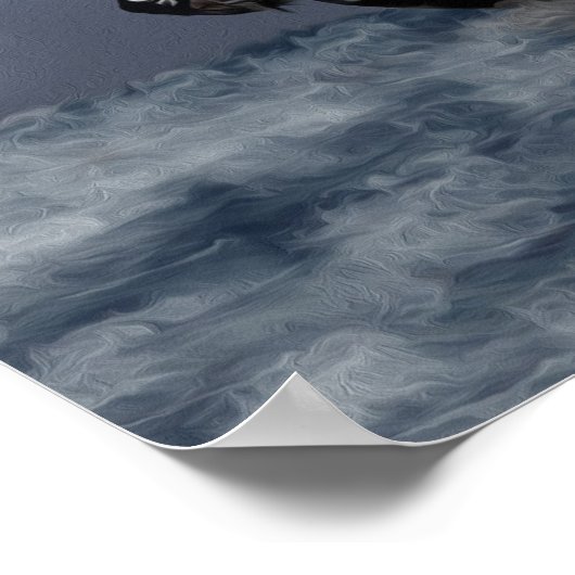 Stormy Ocean - Pirate Ship Artwork Poster (Hoek)