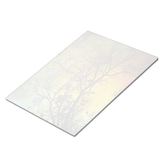 Stormy ochtend met drie grote gedempte notebooks notitieblok (Schuin)