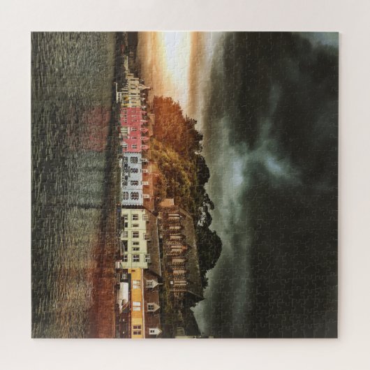 Stormy Portree Isle of Skye Scotland reizen Legpuzzel (Horizontaal)