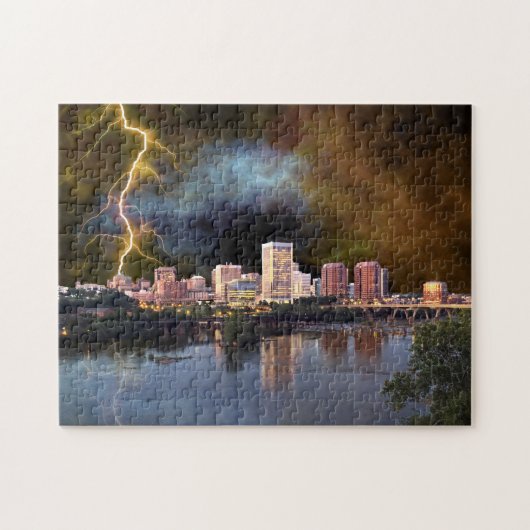 Stormy Richmond Skyline Legpuzzel (Horizontaal)
