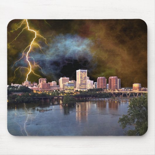 Stormy Richmond Skyline Muismat (Voorkant)