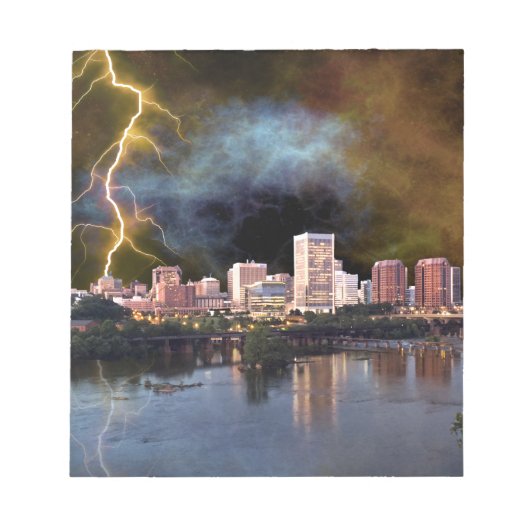 Stormy Richmond Skyline Notitieblok (Voorkant)