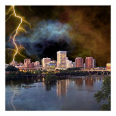 Stormy Richmond Skyline Poster (Voorkant)