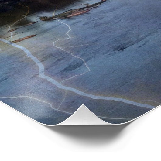 Stormy Richmond Skyline Poster (Hoek)