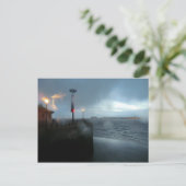 Stormy River Mersey Briefkaart (Staand voorkant)