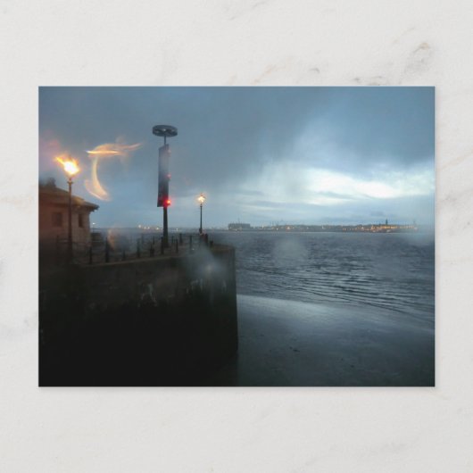 Stormy River Mersey Briefkaart (Voorkant)