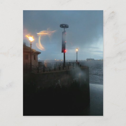 Stormy River Mersey Briefkaart (Voorkant)