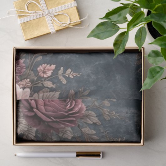 Stormy Roses Tissuepapier (Geschenk)