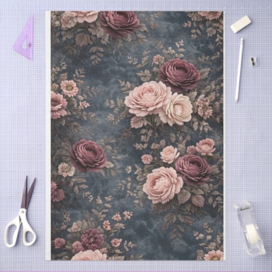 Stormy Roses  Tissuepapier (Craft)