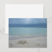 Stormy Sandcastle Beach Landscape Photo (Voorkant / Achterkant)