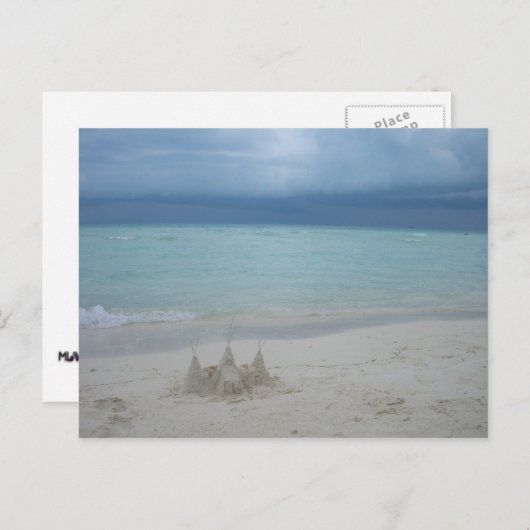 Stormy Sandcastle Beach Landscape Photo Briefkaart (Voorkant / Achterkant)