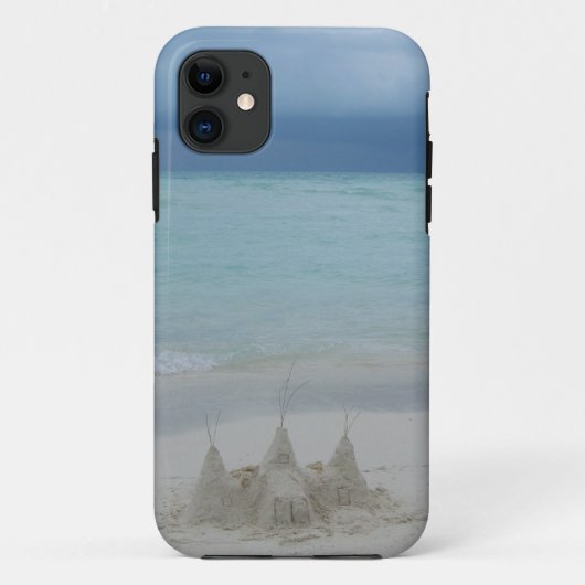 Stormy Sandcastle Beach Landscape Photo Case-Mate iPhone Case (Achterkant)
