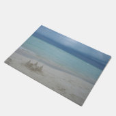 Stormy Sandcastle Beach Landscape Photo Deurmat (Schuin)