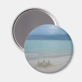 Stormy Sandcastle Beach Landscape Photo Magneet (Voorkant / Achterkant)
