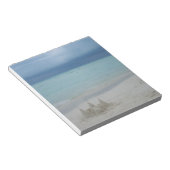 Stormy Sandcastle Beach Landscape Photo Notitieblok (Schuin)