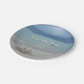 Stormy Sandcastle Beach Landscape Photo Papieren Bordje (Gekanteld)