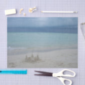 Stormy Sandcastle Beach Landscape Photo Tissuepapier (Craft)