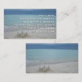 Stormy Sandcastle Beach Landscape Photo Visitekaartje (Voorkant / Achterkant)