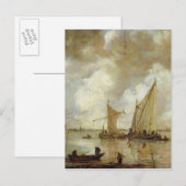 Stormy Seascape, 1655 Briefkaart (Voorkant / Achterkant)