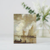 Stormy Seascape, 1655 Briefkaart (Staand voorkant)