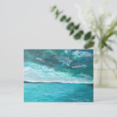 Stormy Seascape Briefkaart (Staand voorkant)