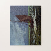 Stormy Seascape Monet Fine Art Legpuzzel (Verticaal)