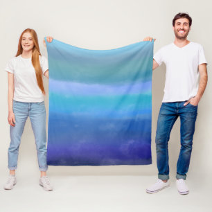 Stormy Skies Abstracte Kunst Fleece Deken