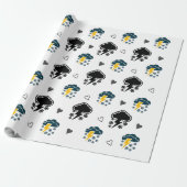 Stormy Skies: Cloud & Thunder inpakpapier. Cadeaupapier (Uitgerold)