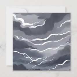 Stormy Skies | Dark Waterverf Kaart