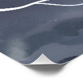 Stormy Skies | Dark Waterverf Kaart Perfect Poster (Hoek)